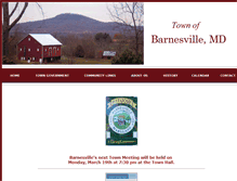 Tablet Screenshot of barnesvillemd.org